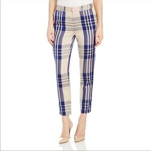 LAST CHANCE Steven Alan Blue Plaid Danny Trousers
